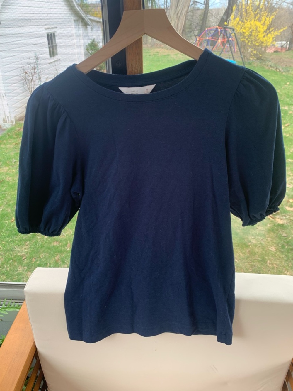 LC Lauren Conrad Navy Short-Sleeve Tee